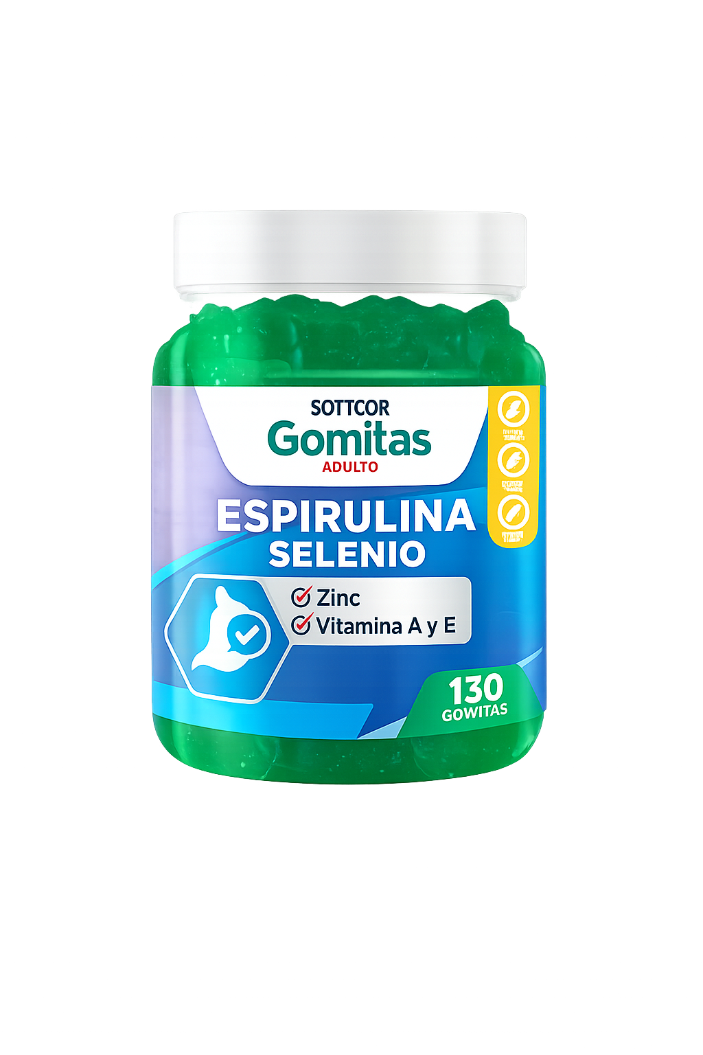 Gomitas Espirulina Selenio Zinc Vit A,E