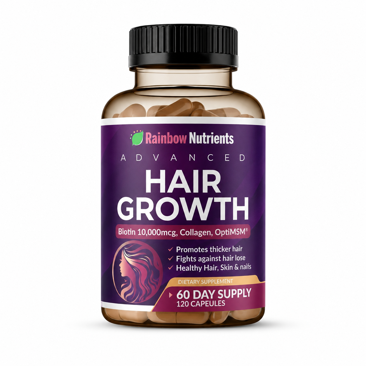 Rainbow Hair – Crecimiento y Fortalecimiento Capilar