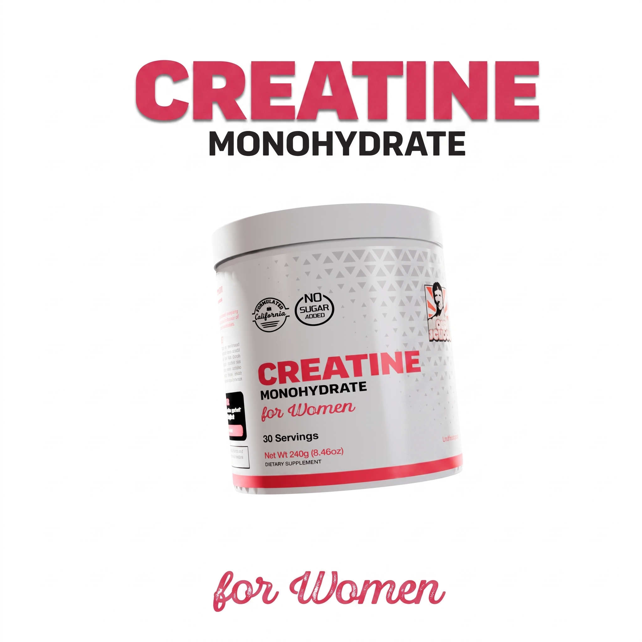 Creatina Monohidratada Mujer - foto de producto fondo blanco
