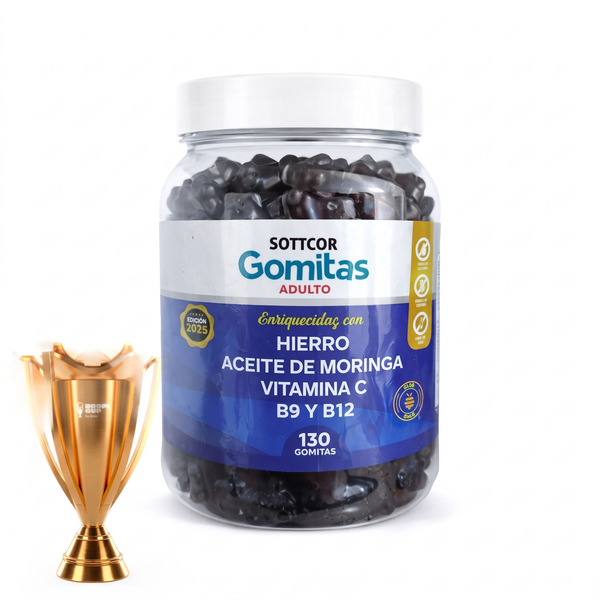 Gomitas de Hierro - foto de producto fondo blanco