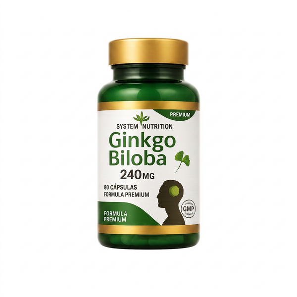 Ginkgo Biloba - foto de producto fondo blanco